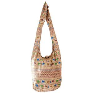 Sling Bag Cotton - Large Boho Hiie Hobo Handbag - 40 Prints - Unisex :3